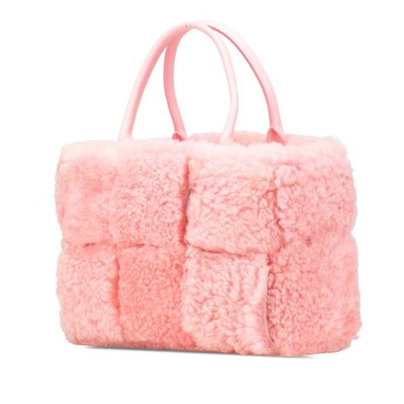 BOTTEGA VENETA Pink Leather Intrecciato Pouch - Picture 2 of 13